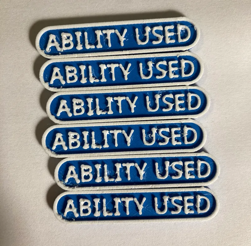 Ability Used markers