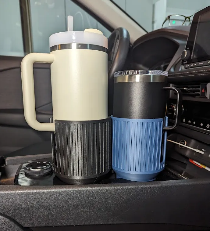 Car Cup Holder Adapter with flexible TPU tabs view 4