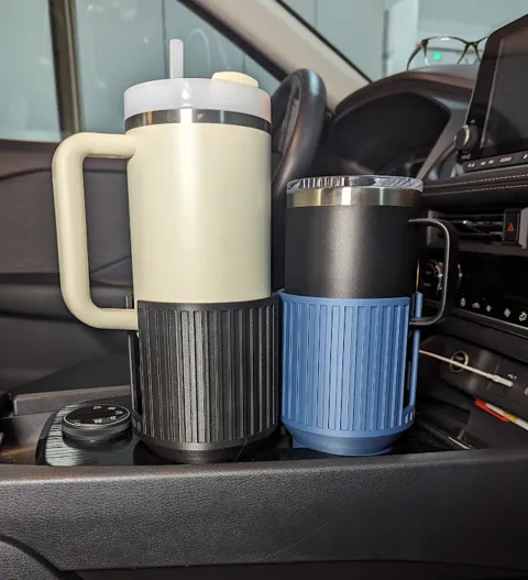 Car Cup Holder Adapter with flexible TPU tabs view 4