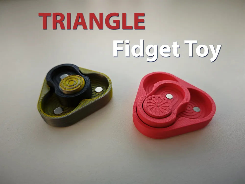 Triangle Fidget Toy by HenselakisMakerWorld: Download Free 3D Models