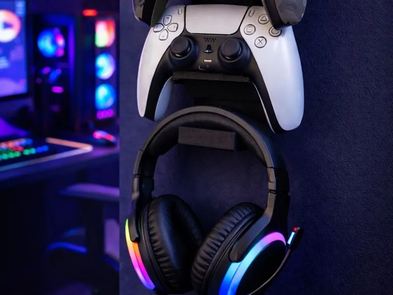 Gaming Controller and Headphone Wall Mount