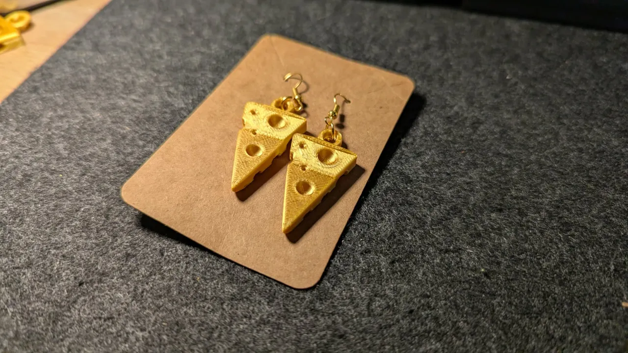 Swiss Bliss – Cheese Earrings by Auris Élan view 2