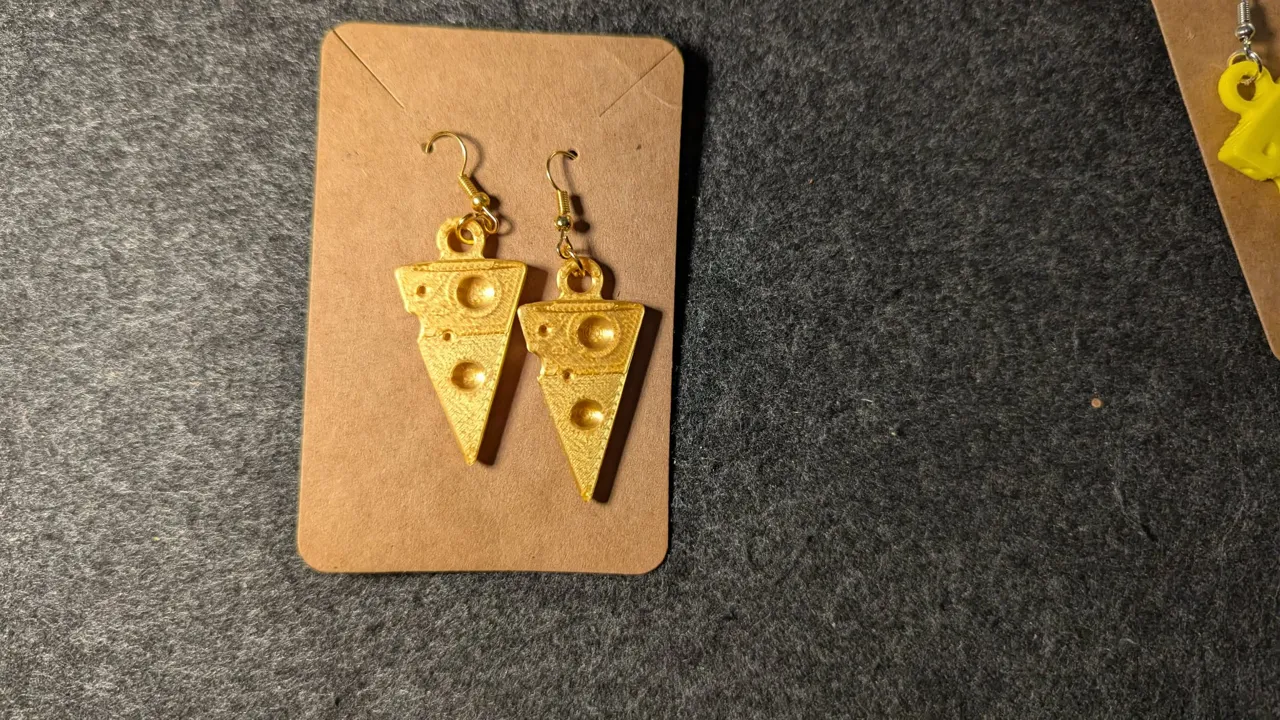 Swiss Bliss – Cheese Earrings by Auris Élan view 3
