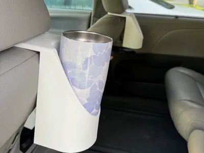 Headrest Mounted Cup Holder - 2 Mount Sizes