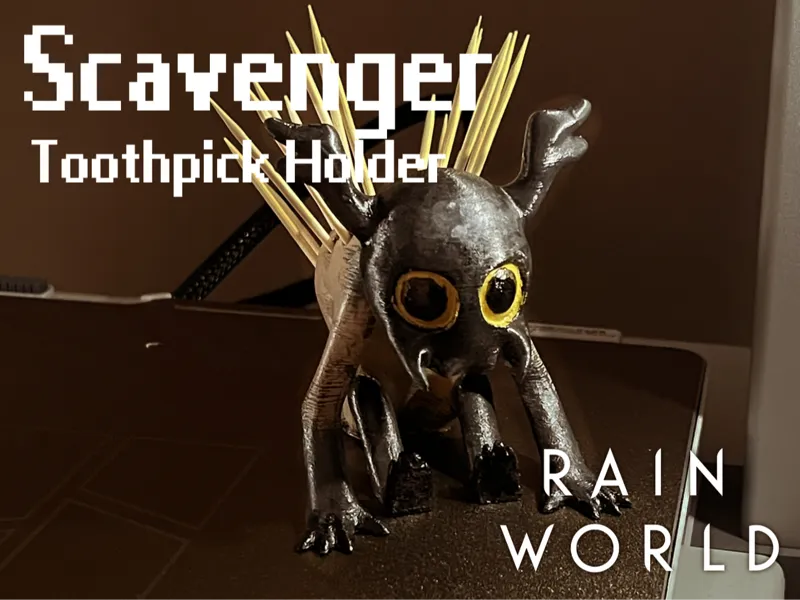 Rainworld Scavenger Toothpick Holder
