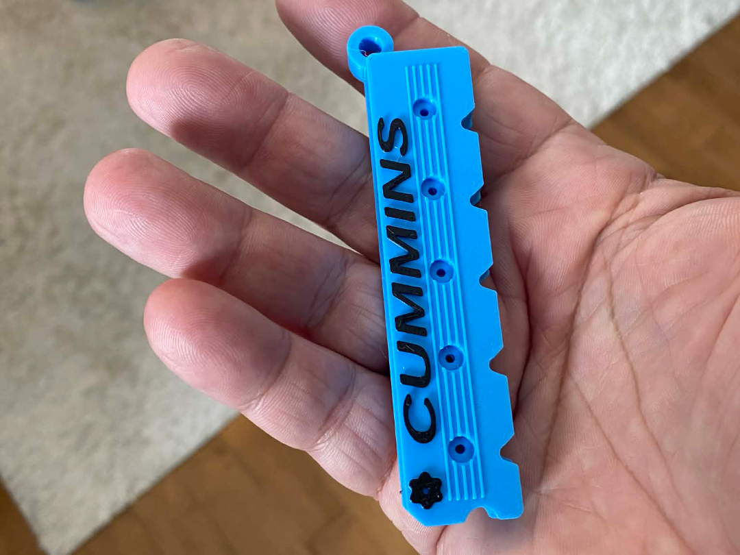 Cummins Valve Cover Keychain