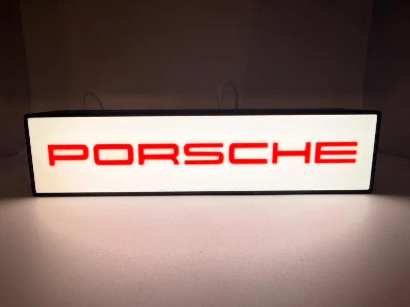 Porsche Logo Lightbox 