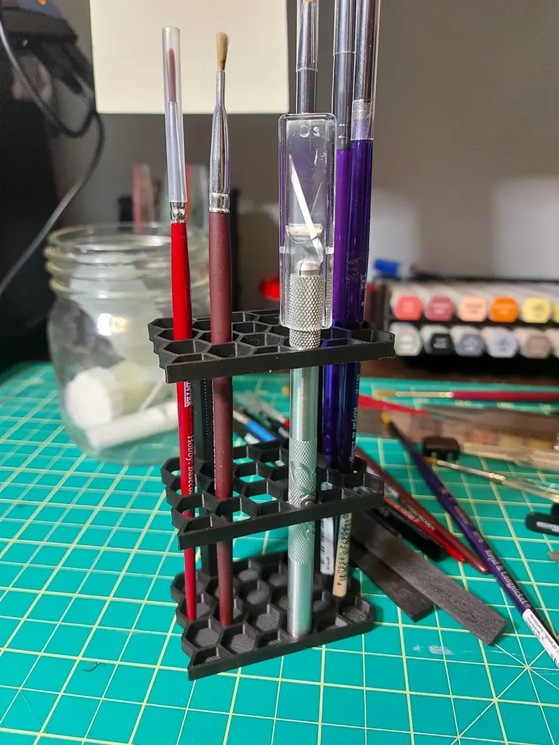 Floating Paint brush holder/stand