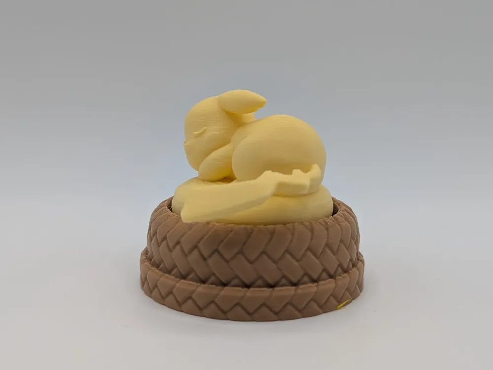 #0025 Pikachu - Sleeping Pokemon Clicker - Free 3D Print Model - MakerWorld