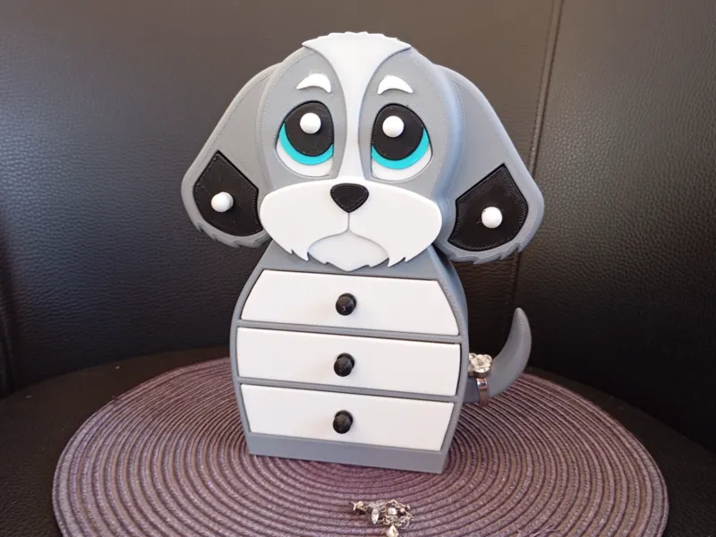 Shih Tzu dog drawer jewelry box