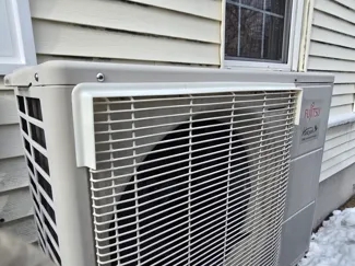 Heat pump drip edge.