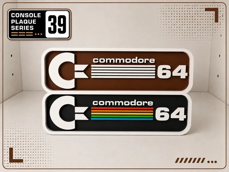 Console Logo Plaque - Commodore 64 / C64