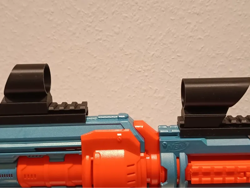 first nerf picatinny rail dual scope