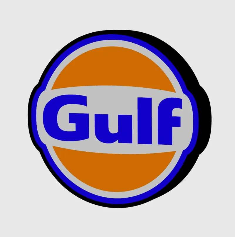 Gulf Oil Light Box