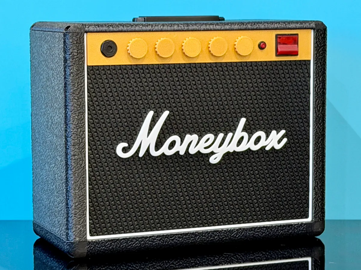 Guitar amplifier money box / coin box - No AMS! - Free 3D Print Model ...