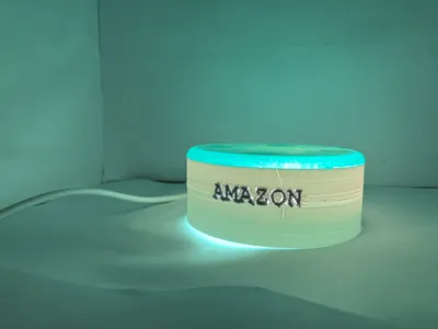 Alexa with a green edge to look like its talking.