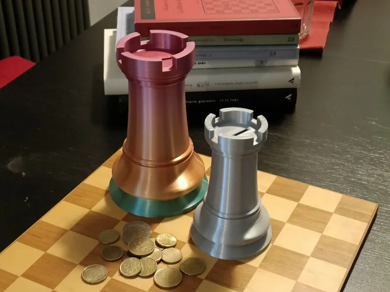 Staunton Rook Coin Bank