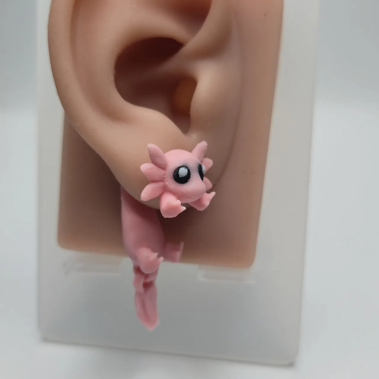 Axolotl Jumper Earrings – With Articulated Tail! view 4