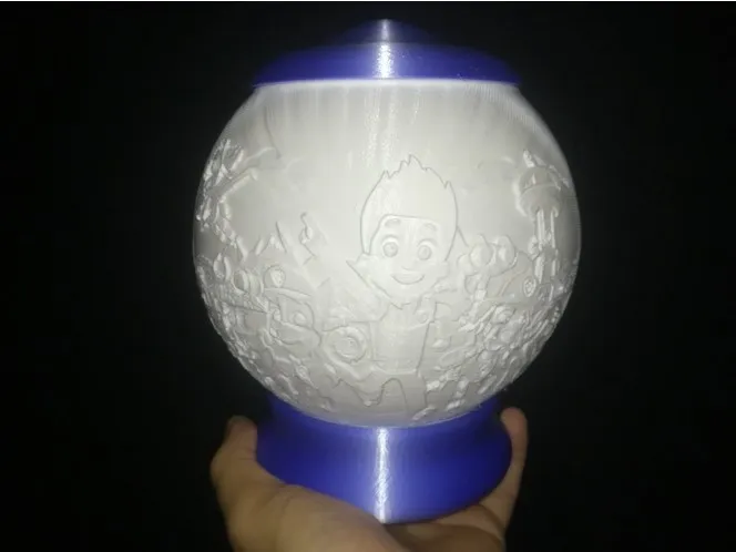Base and Top for LuBan spherical lithophane