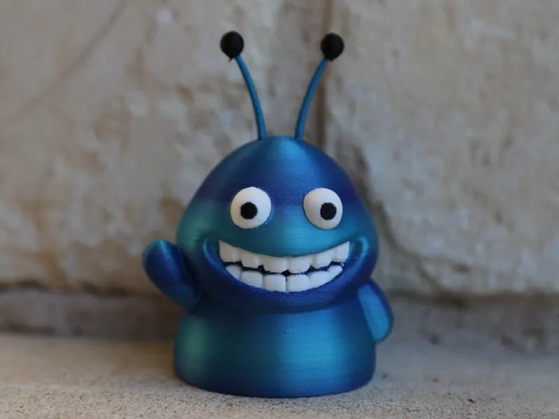 Gleep: Cute Intergalactic Alien 3D Printed Toy