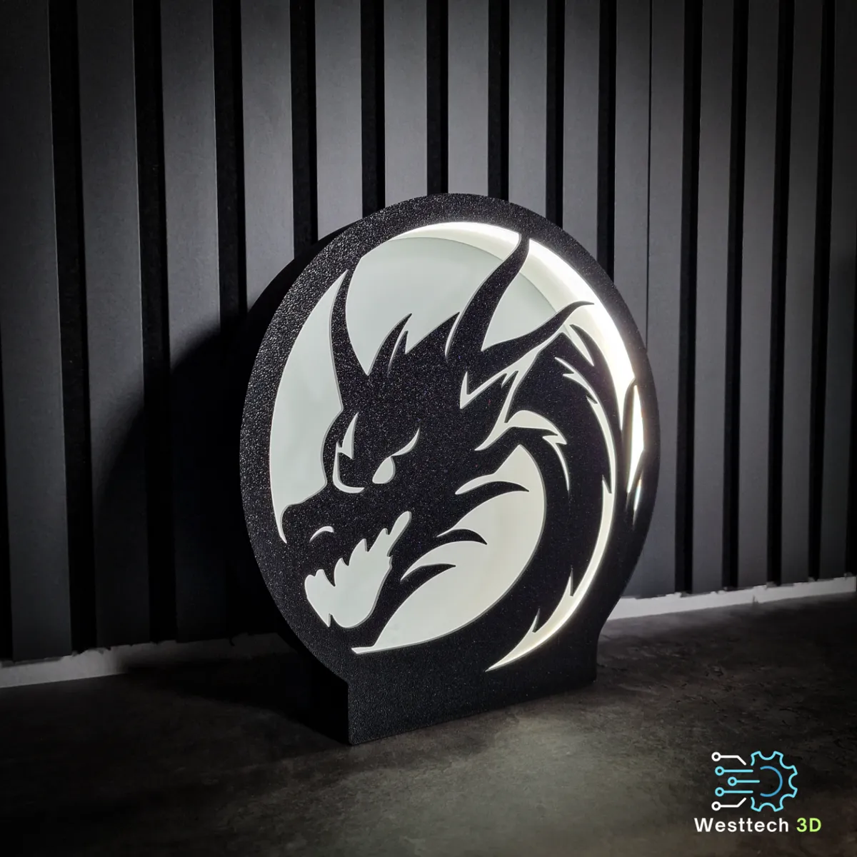 Dragon LED Lamp - Free 3D Print Model - MakerWorld