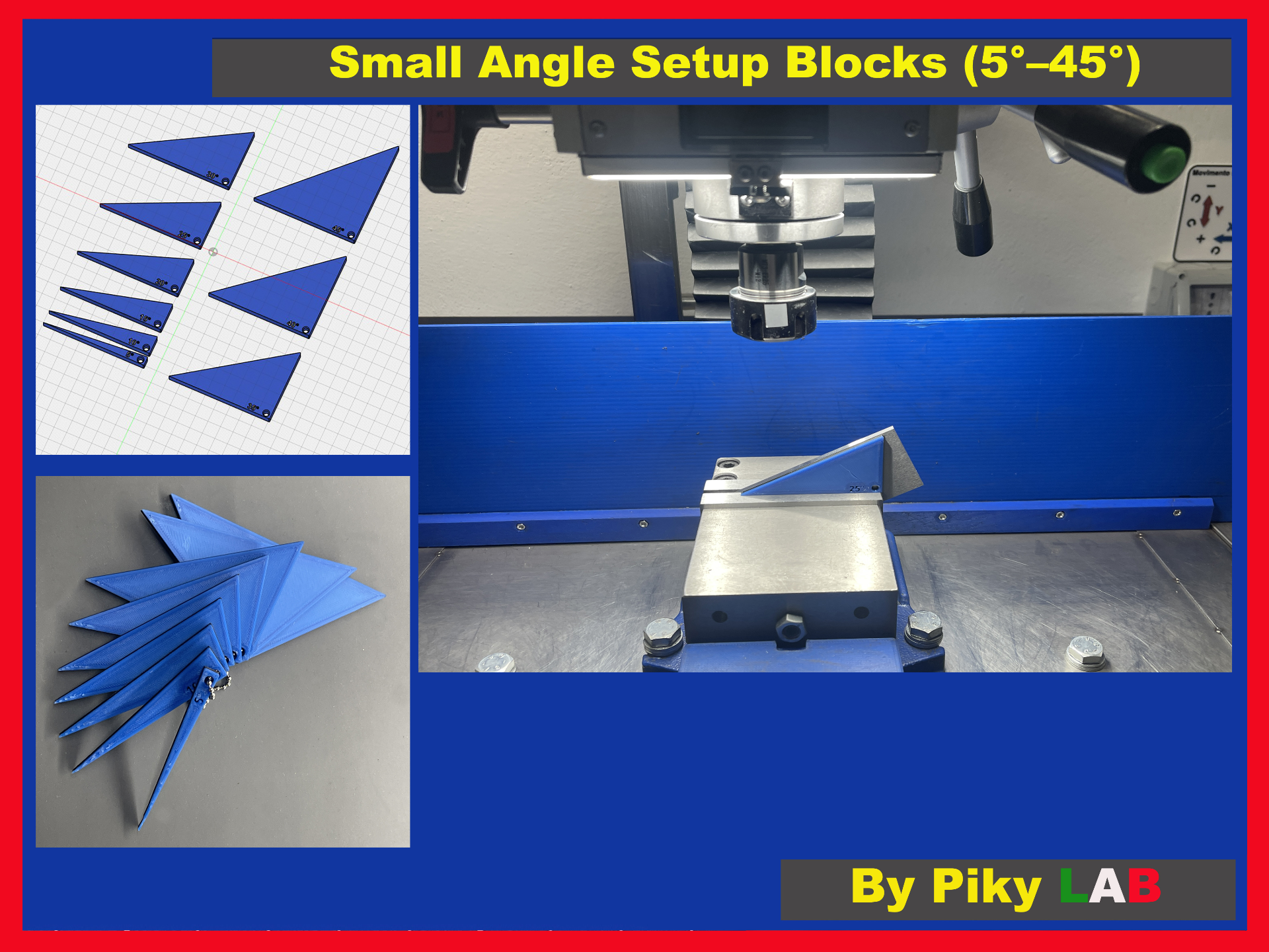 Small Angle Setup Blocks (5°–45°)