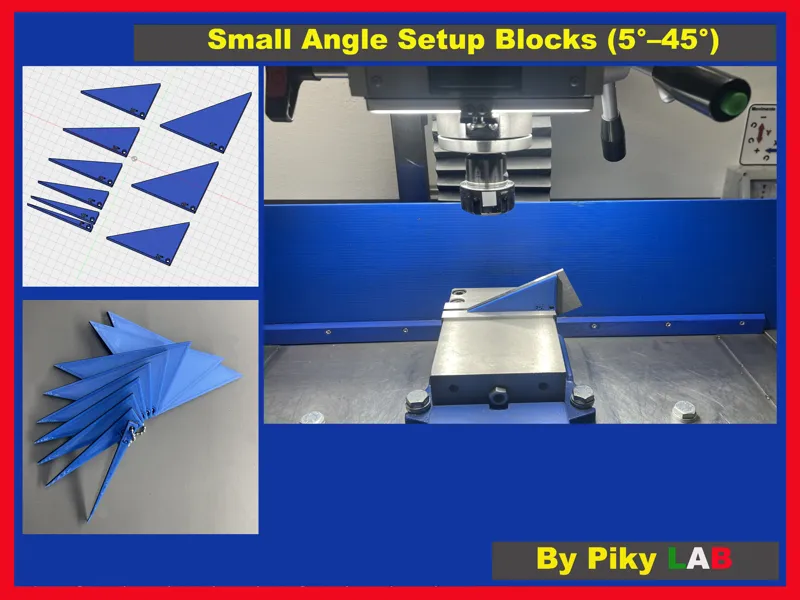 Small Angle Setup Blocks (5°–45°)