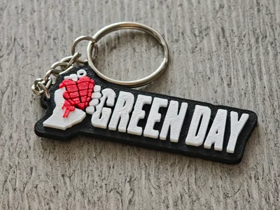 Green Day Keychain