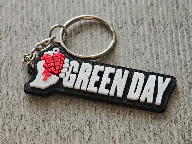 Green Day Keychain
