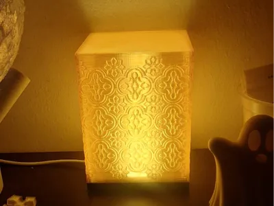 Grandma's Begonia Flower Window Lamp