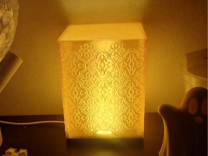 Grandma's Begonia Flower Window Lamp