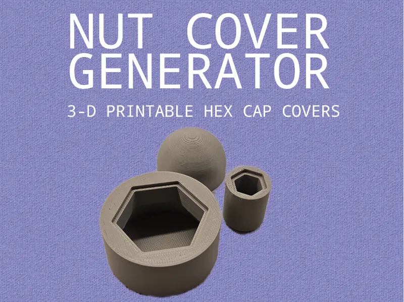 Hexagonal Nut Cover Generator (Parametric)