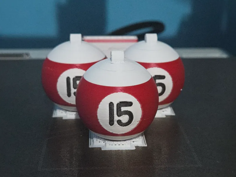 15 ball keychain