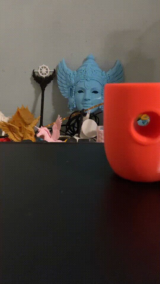 Mug with a hole