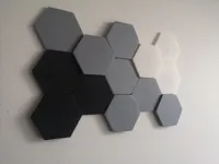 Décoration murale hexagones, faible consommation de filament — photo 1