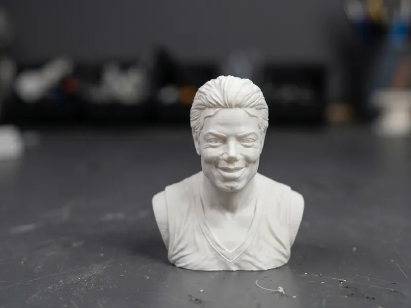 Michael Jackson Bust 3D Print Model 360