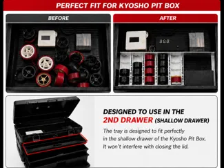 "Taiya Pittari" Tyre storage for Kyosho Pitbox