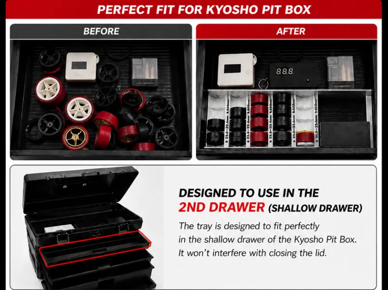 "Taiya Pittari" Tyre storage for Kyosho Pitbox