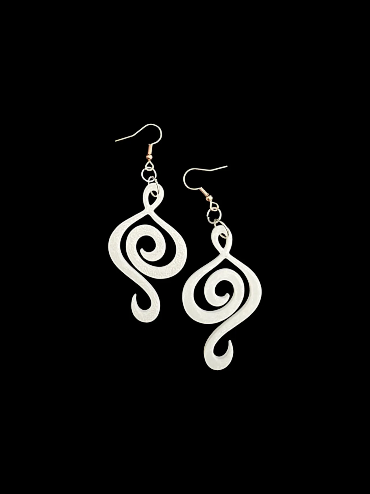 Luxe Spiral Statement Earrings – Minimalist view 2