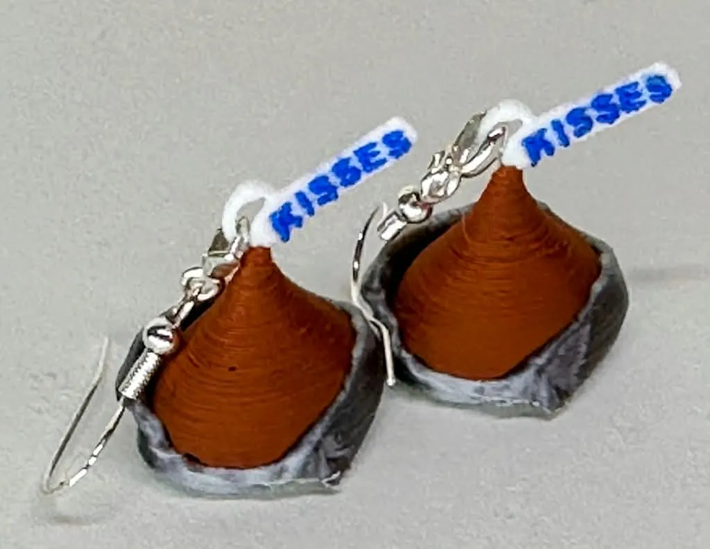 Hershey's Kisses Inspired Earrings view 3