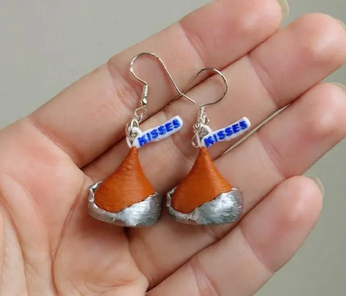 Hershey's Kisses Inspired Earrings view 4