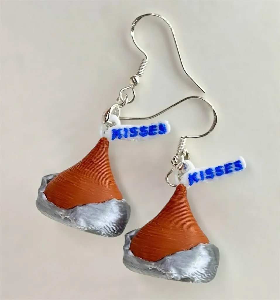 Hershey's Kisses Inspired Earrings view 2