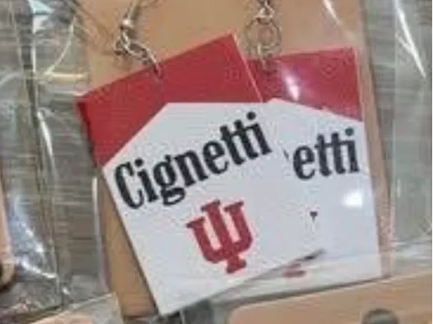 IU Hoosier Football Cignetti Earrings