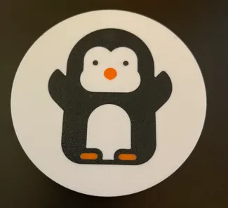 Multicolor Penguin Coaster