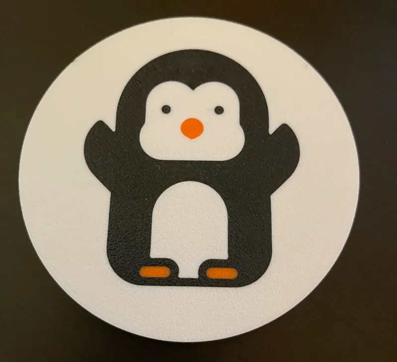 Multicolor Penguin Coaster