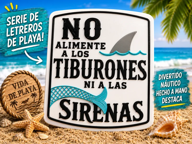 No Alimente a los Tiburones ni a las Sirenas Sign