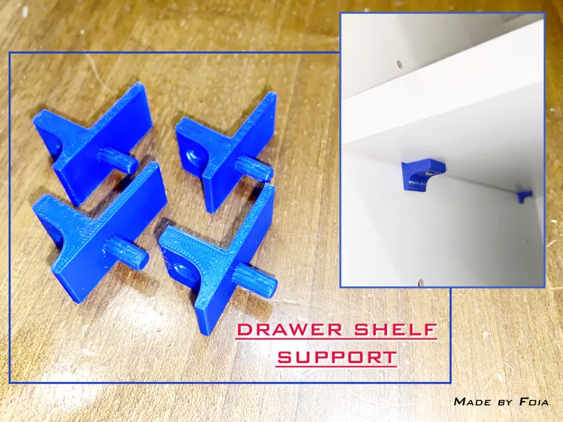 Drawer shelf support / Supporto per mensola