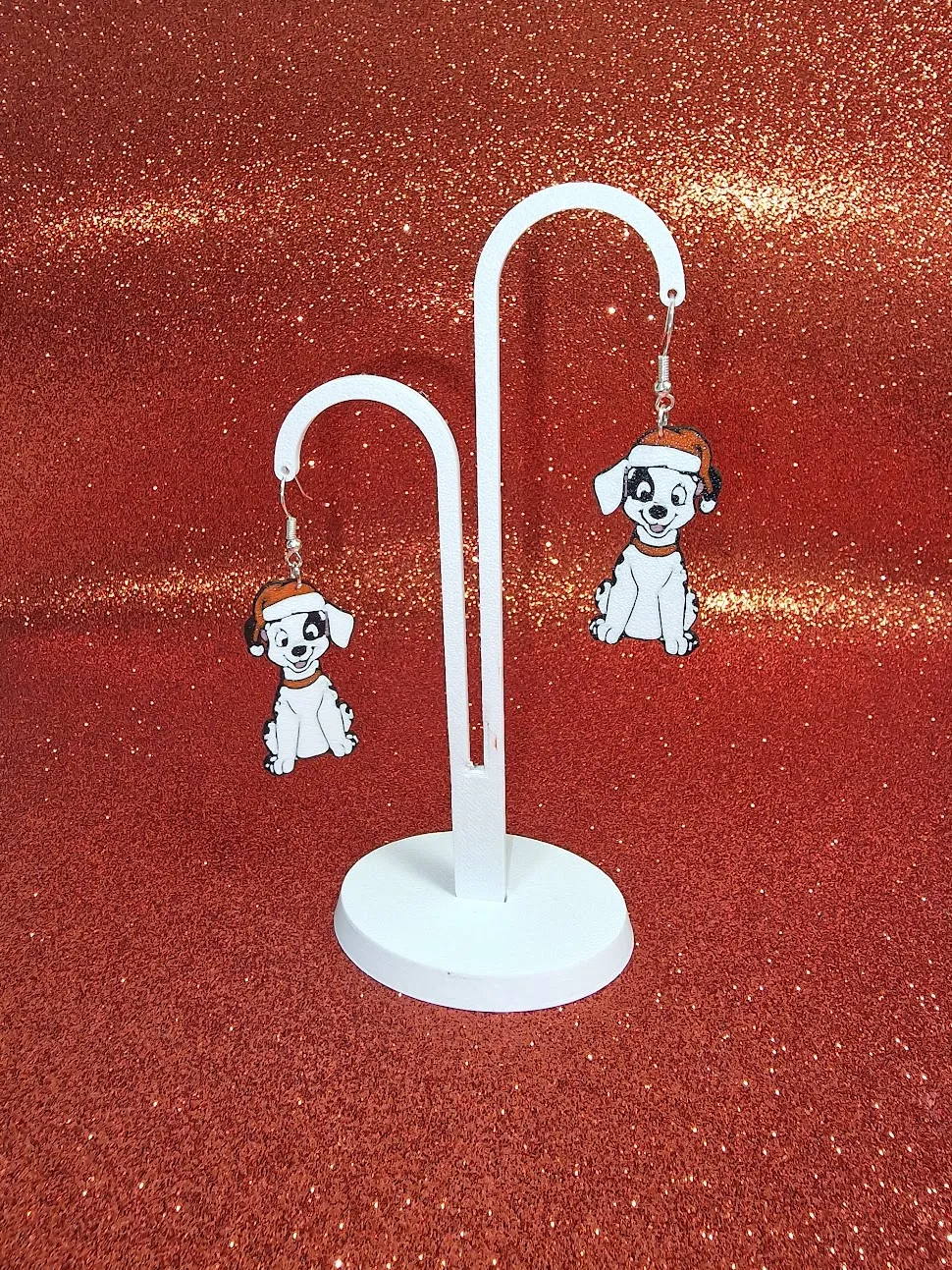 Christmas Lucky 101 dalmatians earrings view 3