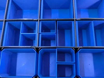 Quarter and Half size bins for Hyper Tough storage