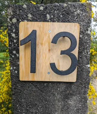 Contemporary Stand-off House Numbers - 6 INCH